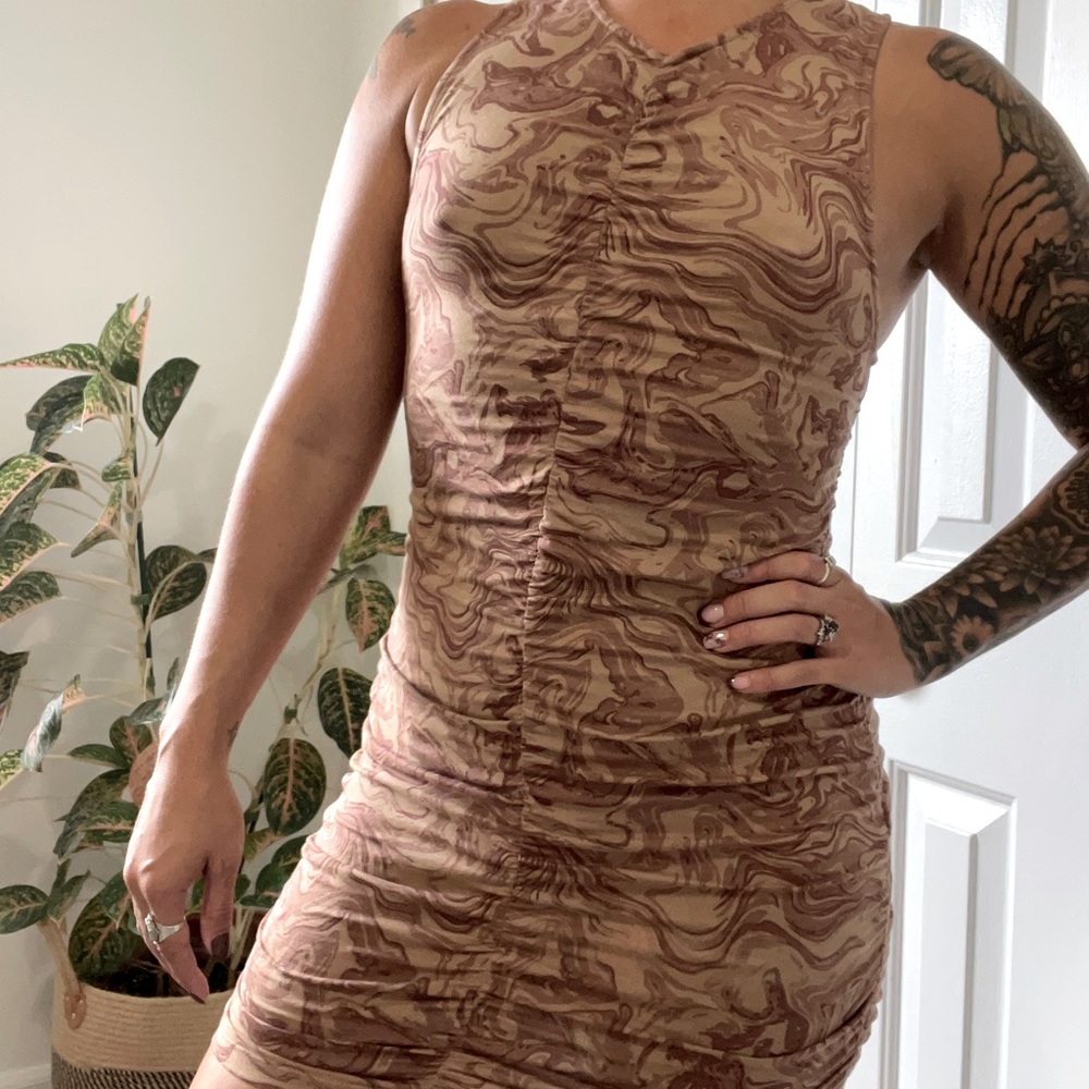 Motel Rocks Size Small, mini scrunch front party dress. Never worn